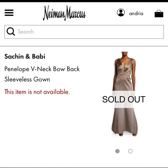 Sachin babi brass Penelope gown - Picture 5 of 9